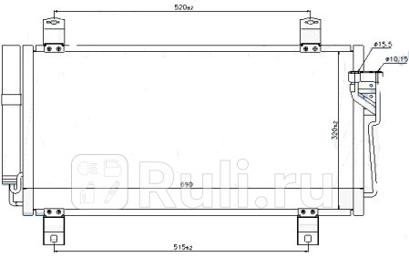 MZ00608-931 - Радиатор кондиционера (Forward) Mazda 6 GH (2008-) для Mazda 6 GH (2007-2013), Forward, MZ00608-931