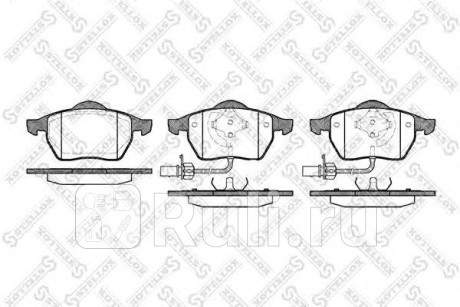 401 022B-SX - Колодки тормозные дисковые передние (STELLOX) Volkswagen Passat B5 plus (2000-2005) для Volkswagen Passat B5 plus (2000-2005), STELLOX, 401 022B-SX