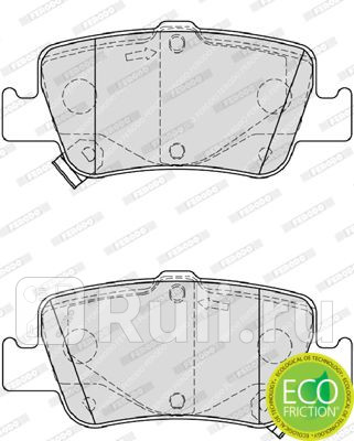 FDB4048 - Колодки тормозные дисковые задние (FERODO) Toyota Prius (2009-2015) для Toyota Prius (2009-2015), FERODO, FDB4048