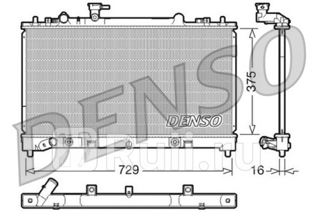 DRM44022 - Радиатор охлаждения (DENSO) Mazda 6 GH (2007-2013) для Mazda 6 GH (2007-2013), DENSO, DRM44022