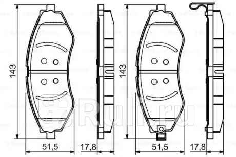 0 986 495 116 - Колодки тормозные дисковые передние (BOSCH) Chevrolet Epica (2006-2012) для Chevrolet Epica (2006-2012), BOSCH, 0 986 495 116