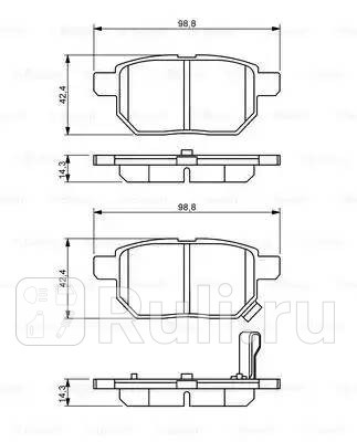 0 986 494 255 - Колодки тормозные дисковые задние (BOSCH) Toyota Prius (2009-2015) для Toyota Prius (2009-2015), BOSCH, 0 986 494 255