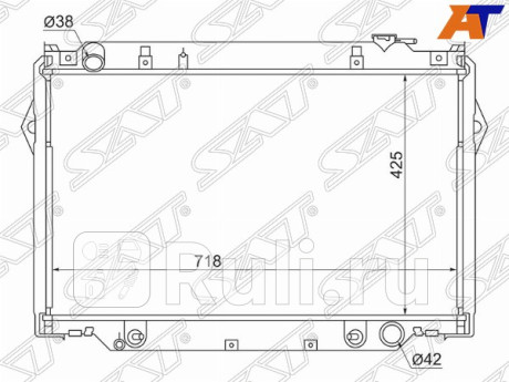 TY0009-FZJ80 - Радиатор охлаждения (SAT) Toyota Land Cruiser 80 (1989-1997) для Toyota Land Cruiser 80 (1989-1997), SAT, TY0009-FZJ80