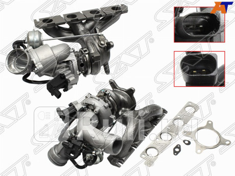 ST-06J 145 713 K - Турбина (SAT) Skoda Superb 2 (2008-2015) для Skoda Superb 2 (2008-2015), SAT, ST-06J 145 713 K
