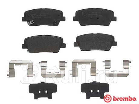 P 30 081 - Колодки тормозные дисковые задние (BREMBO) Hyundai Santa Fe 4 (2018-2020) для Hyundai Santa Fe 4 (2018-2021), BREMBO, P 30 081