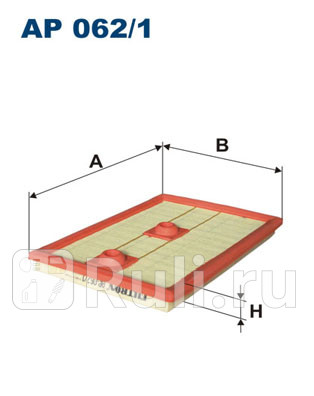 AP 062/1 - Фильтр воздушный (FILTRON) Volkswagen Polo хетчбэк (2010-2014) для Volkswagen Polo (2010-2014) хэтчбек, FILTRON, AP 062/1