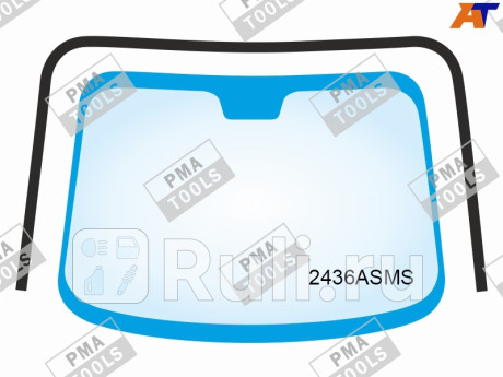 2436ASMS - Молдинг лобового стекла (PMA) BMW E46 (2001-2005) для BMW 3 E46 (2001-2005) седан/универсал, PMA, 2436ASMS